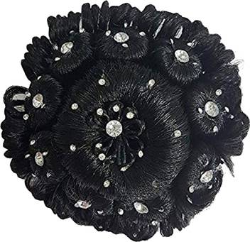 Wonder Choice Stylish Juda Bun Designer Stone Bridal Wedding Hair