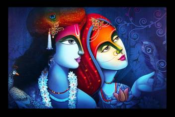 Madhav Art Madhav Art Lord Radha Krishna Painting Digitally