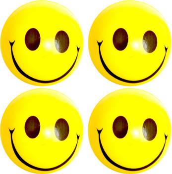 Ifrazon Smiley Face Emoji Yellow And Black Color Smily Ball
