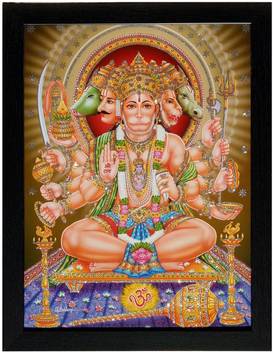 Art Collection Panchmukhi Hanuman Photo With Frame Lord Hanuman Bajrangbali Framed Painting Photo Frame For Wall Panchmukhi Hanuman For Door Hanging Ink 13 8 Inch X 17 8 Inch Painting Price In India #syeraanarasimhareddy 2018 telugu movie ft. art collection panchmukhi hanuman photo with frame lord hanuman bajrangbali framed painting photo frame for wall panchmukhi hanuman for door hanging