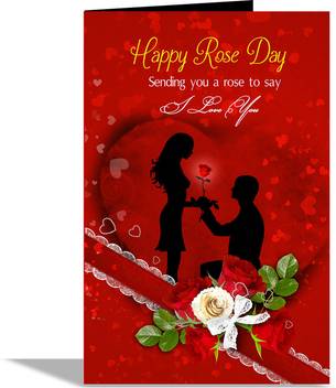 Alwaysgift Sending You A Rose To Say I Love U Valentines Day Greeting Card Greeting Card Price In India Buy Alwaysgift Sending You A Rose To Say I Love U Valentines