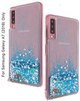 Dorron Back Cover For Samsung Galaxy A7 2018 Samsung A7 2018 Glitter Girls Stylish Liquid Love Heart Waterfall Dorron Flipkart Com