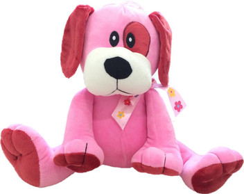 pink dog soft toy