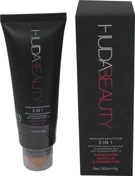 Huda Beauty Bare Skin Beautifier 5 In 1 Acnecover Make Up Corrector Concealer Price In India Buy Huda Beauty Bare Skin Beautifier 5 In 1 Acnecover Make Up Corrector Concealer Online