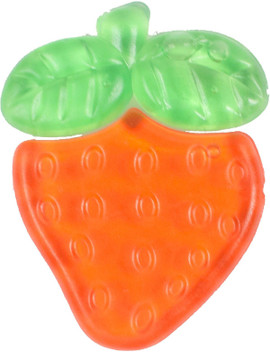 strawberry baby teether
