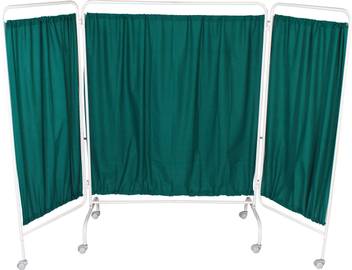 Vms Bedside Screen Three Panels With Curtain Cloth Bedside Screen