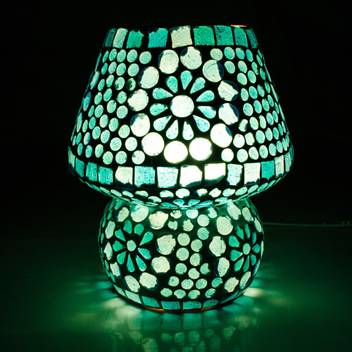 Devbeads Sky Blue Decorative Glass Mosaic Table Lamp 17cm Night Lamp Price In India Buy Devbeads Sky Blue Decorative Glass Mosaic Table Lamp 17cm Night Lamp Online At Flipkart Com
