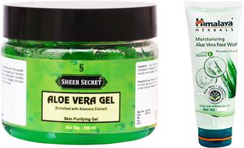 Sheer Secret Aloe Vera Gel 300ml And Aloe Vera Face Wash 100ml Price In India Buy Sheer Secret Aloe Vera Gel 300ml And Aloe Vera Face Wash 100ml Online At Flipkart Com