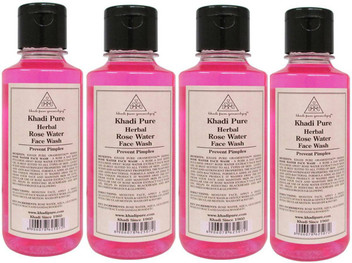 khadi rose water face wash