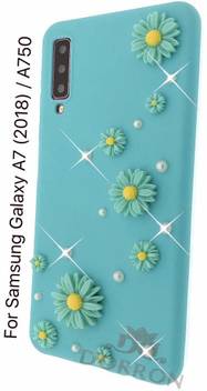 Dorron Back Cover For Samsung Galaxy A7 2018 Samsung A7 2018 Girls Stylish 3d Pearl Flowers Cover Dorron Flipkart Com