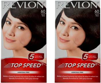 Revlon Top Speed Hair Colour Natural Brown 60 Pack Of 2 Brown Price In India Buy Revlon Top Speed Hair Colour Natural Brown 60 Pack Of 2 Brown Online