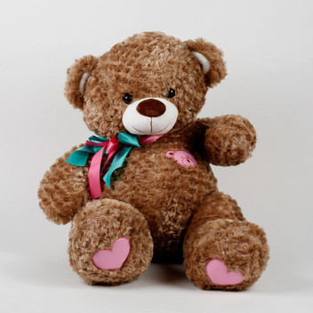 ferns and petals teddy bear