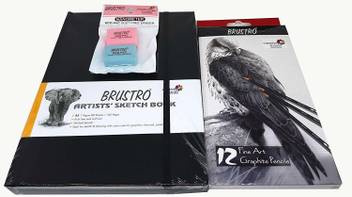 Flipkart Com Brustro Artists Fineart Graphite Pencil Set Of 12