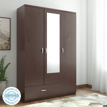 Hometown Utsav Engineered Wood 3 Door Almirah Price In India Hometown Utsav Engineered Wood 3 Door