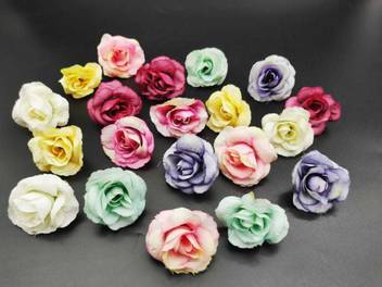 Satyam Kraft Fabric Flower Pack Of 20 For Craft Craft Kits Craft Material Fabric Rose Flowers For Arts And Craft Diy Tiara Making Decorating Plates Multicolor Fabric Rose Flower Multicolor Rose Artificial Flower Price In India Buy Satyam