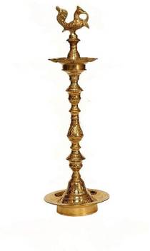 Star Decor Tamil Brass Embossed Peacock Kuthuvilakku 48inches Brass Table Diya Price In India Buy Star Decor Tamil Brass Embossed Peacock Kuthuvilakku 48inches Brass Table Diya Online At Flipkart Com