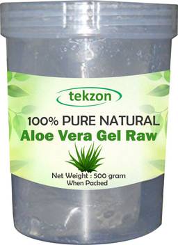 Tekzon Aloe Vera Gel Raw 500 Gram Ideal For Hair Growth Damaged