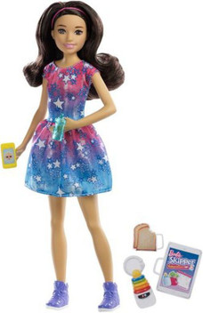 NEW Barbie Skipper Babysitter Doll Denim Look Skirt Clothing Also Fits Barbie