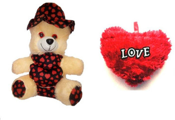 heart shaped teddy bear
