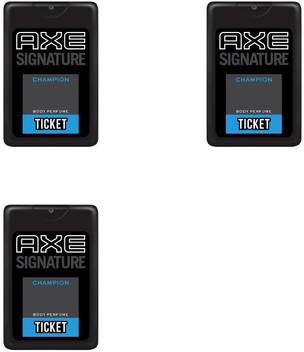Axe Signature Perfume For Men Champion Ticket Pck 3 Perfume Body