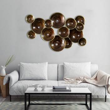 Craftter Brown 14 Plates Color Metal Wall Art Decorative Wall Sculpture Handing Home Decor Price In India Buy Craftter Brown 14 Plates Color Metal Wall Art Decorative Wall Sculpture Handing Home