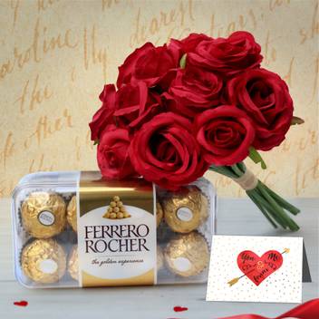 Tied Ribbons Best Valentines Day Gifts For Boyfriend Wife Girlfriend Husband Fiance Ferrero Rocher Chocolate Box Of 16 Pieces Faux Rose Bunch And Greeting Card Assorted Gift Box Price In India Buy Looking for the best valentine day gifts for your boyfriend? www flipkart com