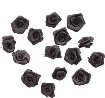 Foppish Mart Black Satin Roses