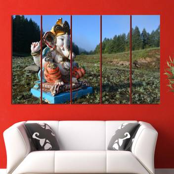 Coloriffy Multiple Frames Beautiful Lord Ganesha Wall Painting For
