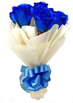Just Flowers Artificial Natural Looking Blue Roses Hand Bouquet 6 Blue Roses Blue Rose Artificial Flower Price In India Buy Just Flowers Artificial Natural Looking Blue Roses Hand Bouquet 6 Blue