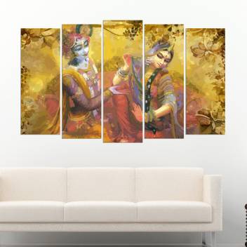 Coloriffy Multiple Frames Beautiful Radha Krishna Wall Painting