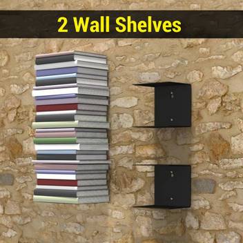 Heaven Decor Book Shelf Wall Mounted Heavy Duty Metal Invisible