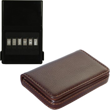 mens leather credit card holder and money clip