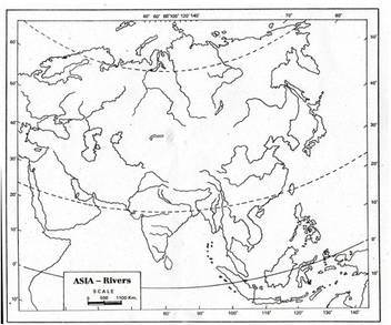 Flipkart Com Craftwaft River Map Of Asia Blank A4 Project Paper Project Paper