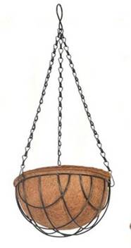 Antier Coir Hanging Round Basket 12 Inch 1 Piece Coco Gardening Pots With Stand Flower Pots Hanger Garden Decoration Indoor Outdoor Water Hanging Baskets Plant Container Set Price In India