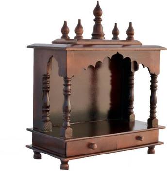 Marusthalee Wooden Temple Pooja Mandir For Home Solid Wood Home