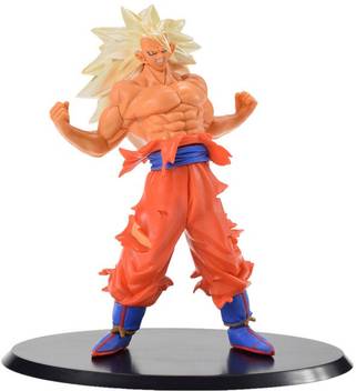 Toy Mela Dbz Dragon Ball Z Ss3 Goku Super Saiyan 3 White Hair