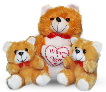 3 teddies