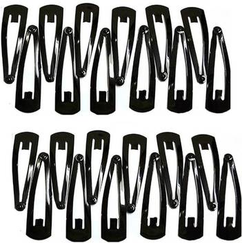 Gadinfashion Hair Accessories Black Metal Tic Tac Hair Clips For