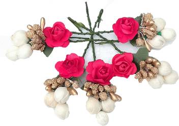 Three Elements Flower Hair Pin For Bun Decoration For Women Hair