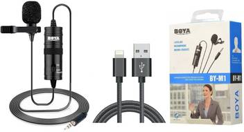 Boya Mic For Nikon Dslr Camera By M1 Smartphone Bym1 Lavalier Microphone Mobile Lapel Recording Omnidirectional
