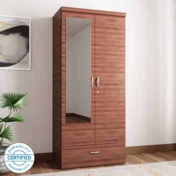 Hometown Ultima 2 Door With Mirror Rwlnt Engineered Wood Almirah
