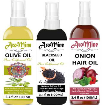 Aromine 100 Pure Natural Extra Light Olive Oil And Blackseed