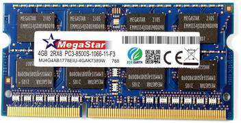 Megastar Ddr3 Ddr3 4 Gb Dual Channel Laptop Latop Ddr3 1066 Mhz Pc3l 8500s Megastar Flipkart Com