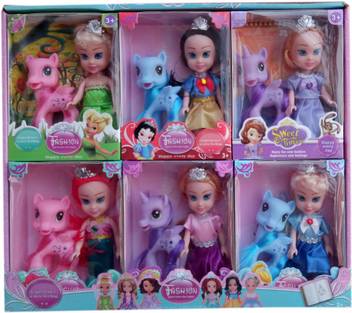 Indusbay Little Pony Theme Unicorn And Mini Doll Toys For Girls