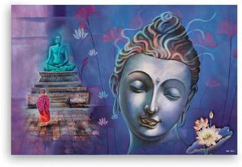 Art Amori Religious Buddha Canvas Painting Canvas 18 Inch X 24