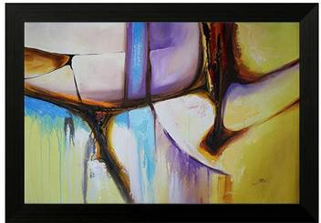 Flintclan Colourful Abstract Wall Paintings Acrylic 29 Inch X 38