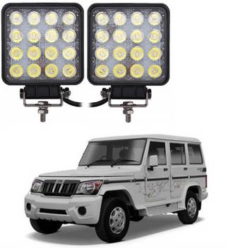 Auto Garh Square Shape Sixteen Led Fog Light For Bolero Car Fancy