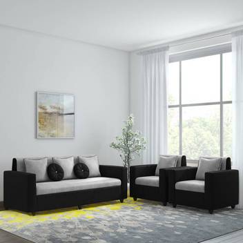 Bharat Lifestyle Tulip Fabric 3 1 1 Black Grey Sofa Set Price In India Buy Bharat Lifestyle Tulip Fabric 3 1 1 Black Grey Sofa Set Online At Flipkart Com Cheapest sofa set online flipkart brokeasshomecom. bharat lifestyle tulip fabric 3 1 1 black grey sofa set