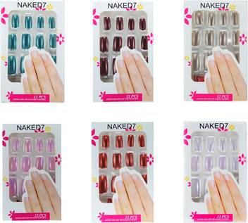 Savni Combo Of 6 Packs Of Coloured Mirror Artificial Acrylic Nails Extensions With Glue 02 Multicolour Price In India Buy Savni Combo Of 6 Packs Of Coloured Mirror Artificial Acrylic Nails New product price is lower than exchange product price. savni combo of 6 packs of coloured mirror artificial acrylic nails extensions with glue 02 multicolour