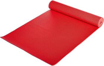Fully Funky Non Slip Fitness Mat For All Types Of Yoga Red 4mm Mm
